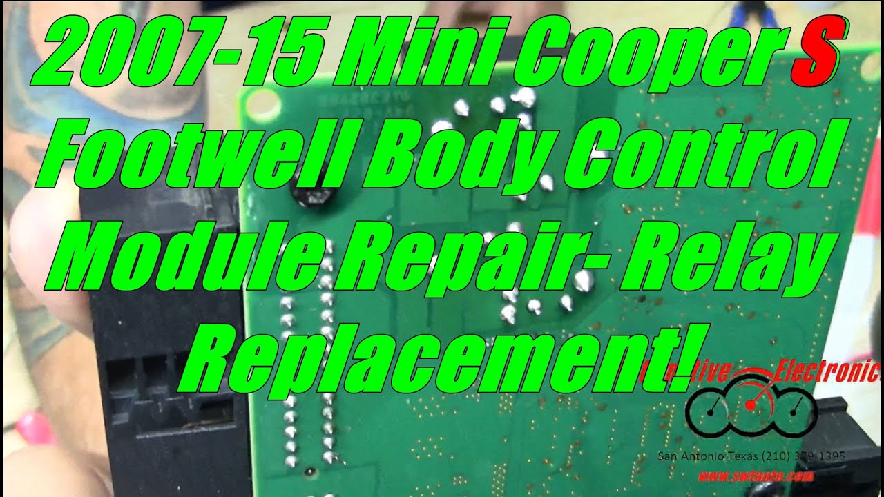 Ремонт модуля управления кузовом Footwell BCM FRM для Mini Cooper S 2007-2015 гг., модуль управле...