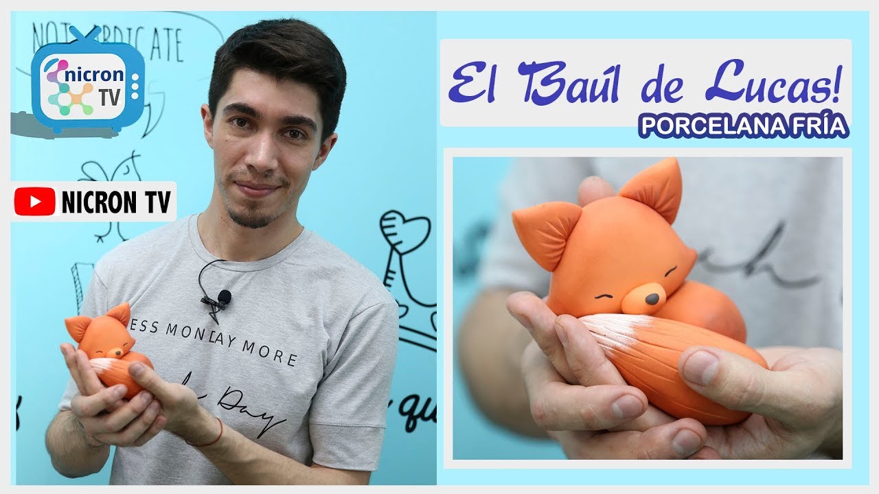 El baúl de Lucas | NICRON TV | Como hacer un zorro en porcelana fria | Paso a Paso gratuito