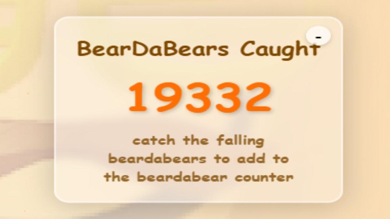 (bear commented) I broke beardabear.com
