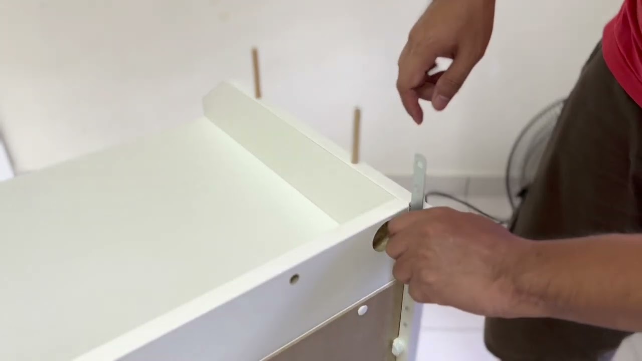 IKEA HAUGA installation and assembly [no music]