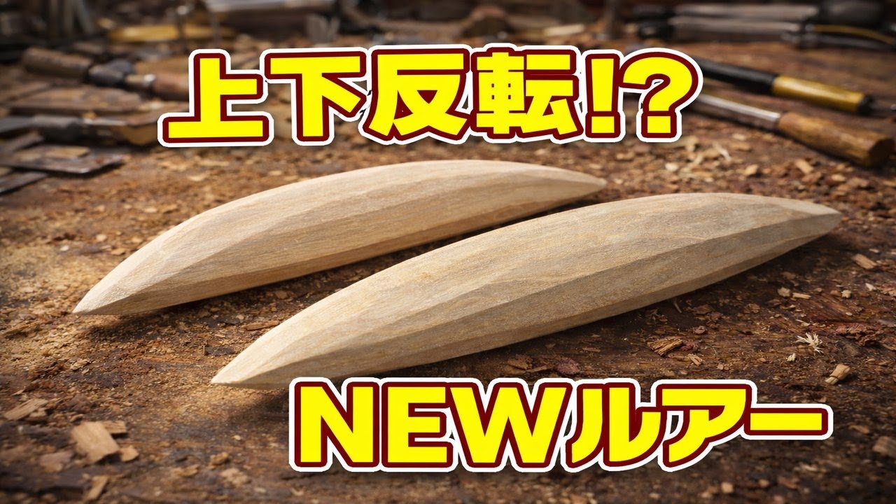 【上下反転！？】同じ形で真逆の動き｜NEWルアー2本同時制作【外観編】Upside Down!? Two New Lures with the Same Shape | Handmade Lure