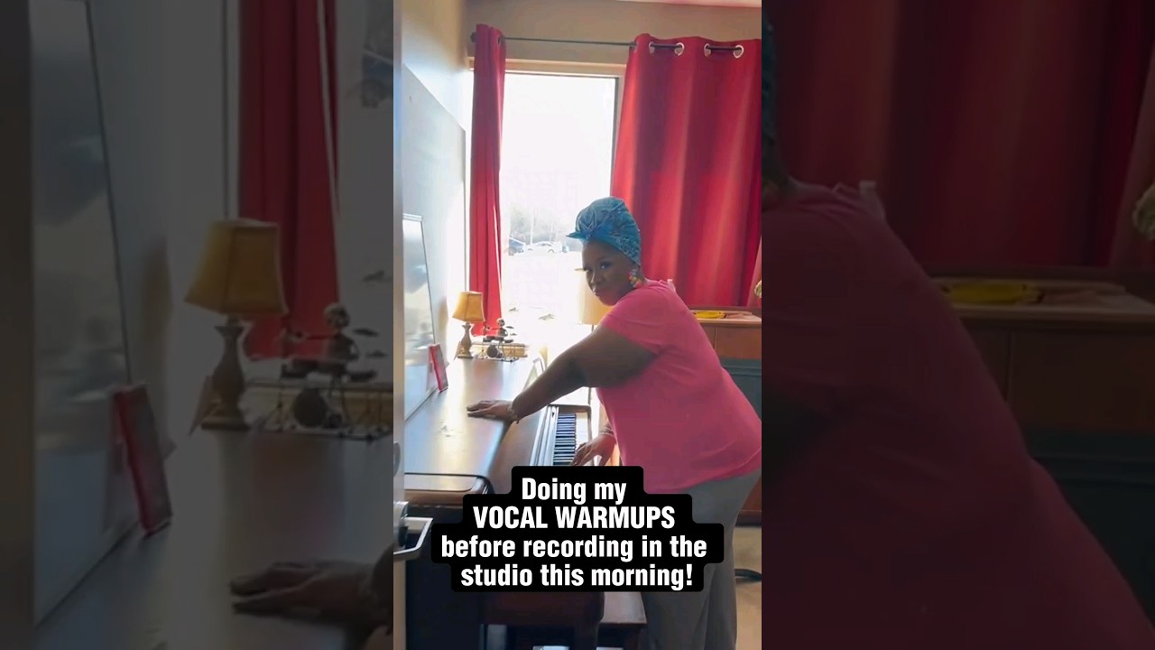Vocal Coach SINGS Morning Vocal Warmups in the Studio