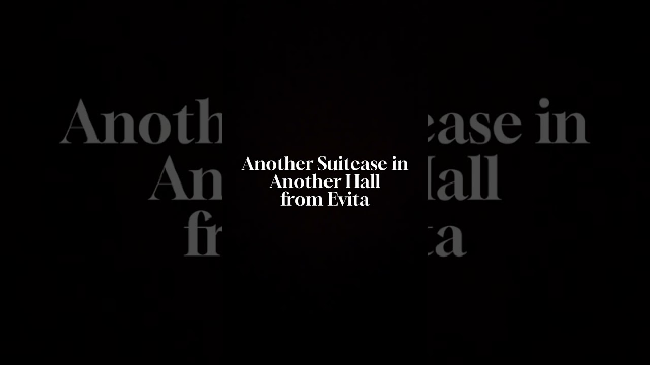 Another Suitcase in Another Hall - Cover 