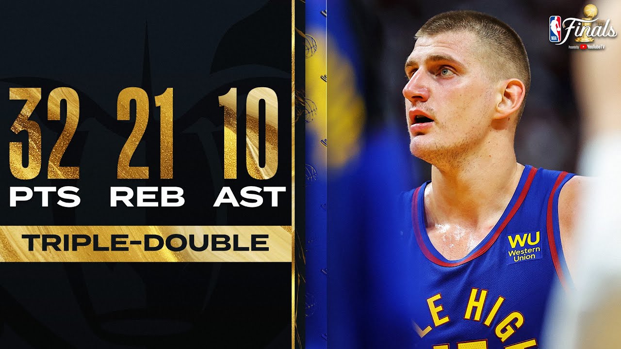 Nikola Jokic is the 1st Player in #NBAFinals History with 30+ PTS, 20+ REB & 10+ AST! | #PLAYOFFMODE