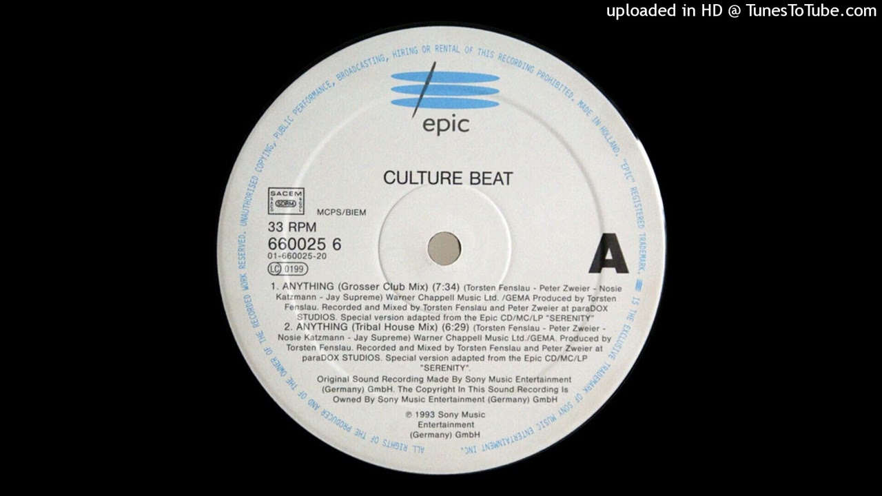 Culture Beat - Anything (DJ Cliff's Grosser Club Remix)