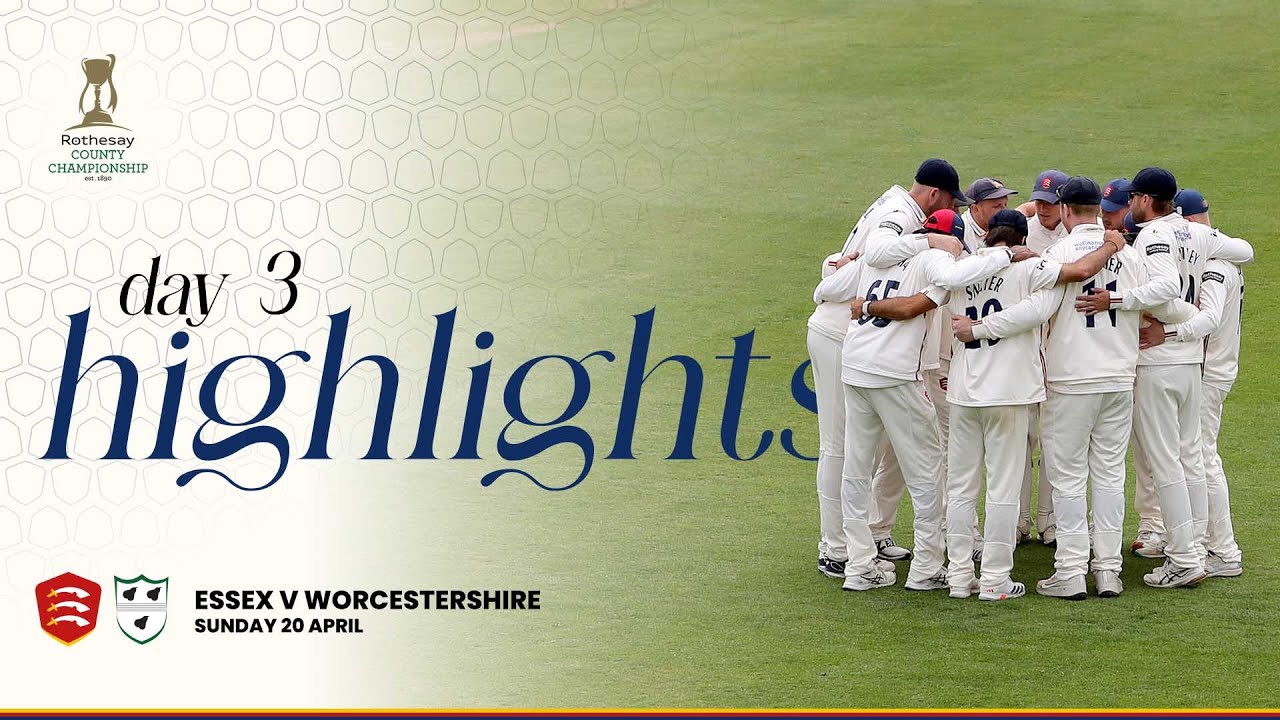 🏏 GOING FOR THE WIN! | Essex Men v Worcestershire Men - Day 3 Highlights