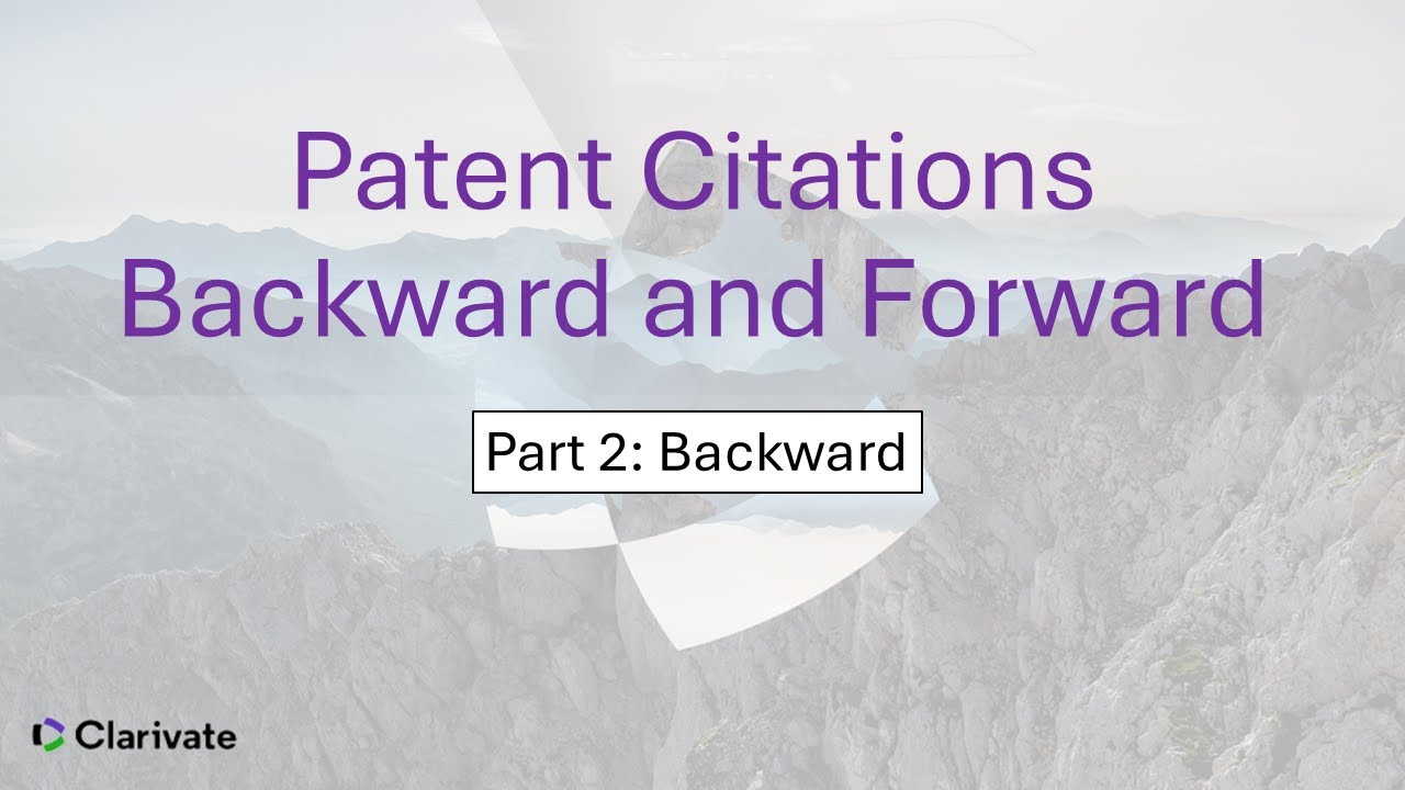 Patent Citations, Backward and Forward (Part 2: Forward)