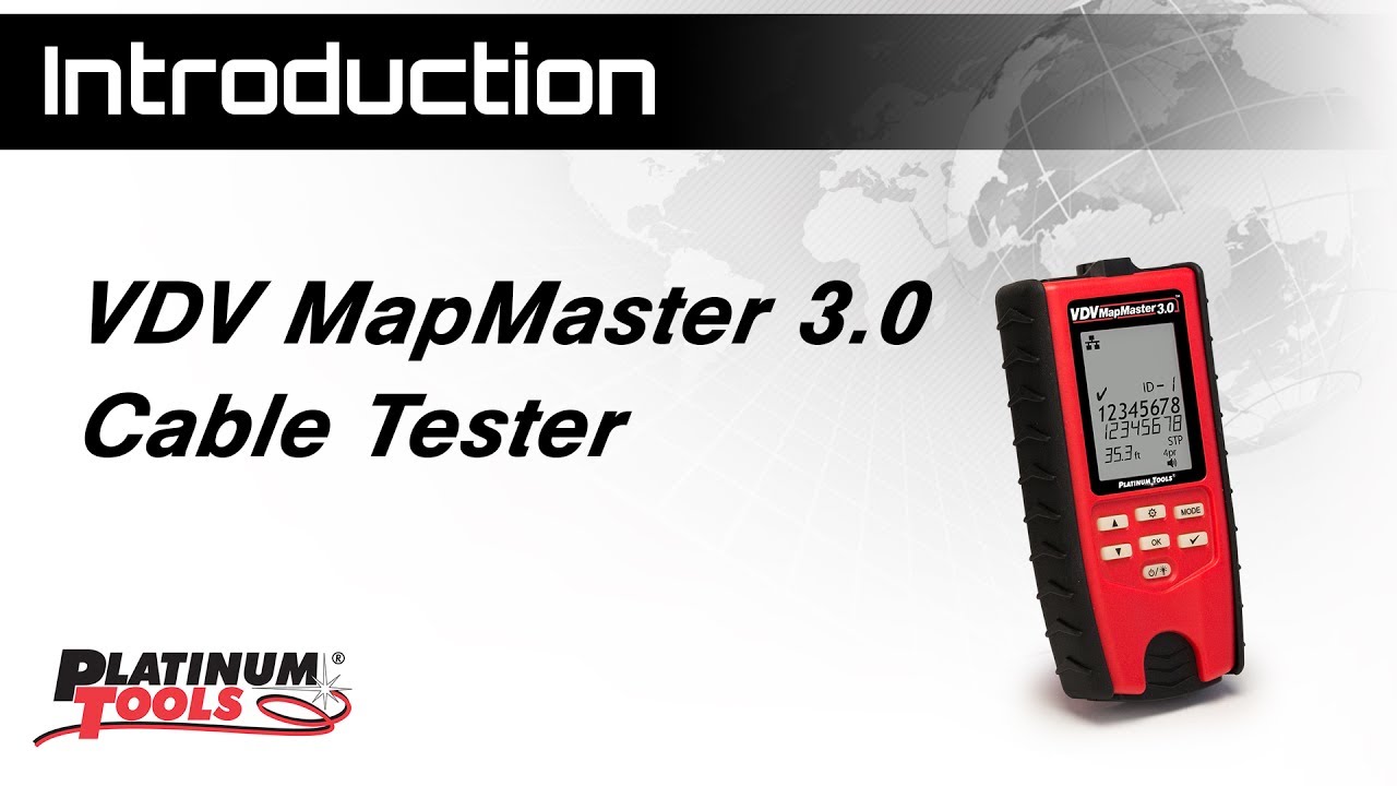 Introduction: VDV MapMaster 3.0 Cable Tester