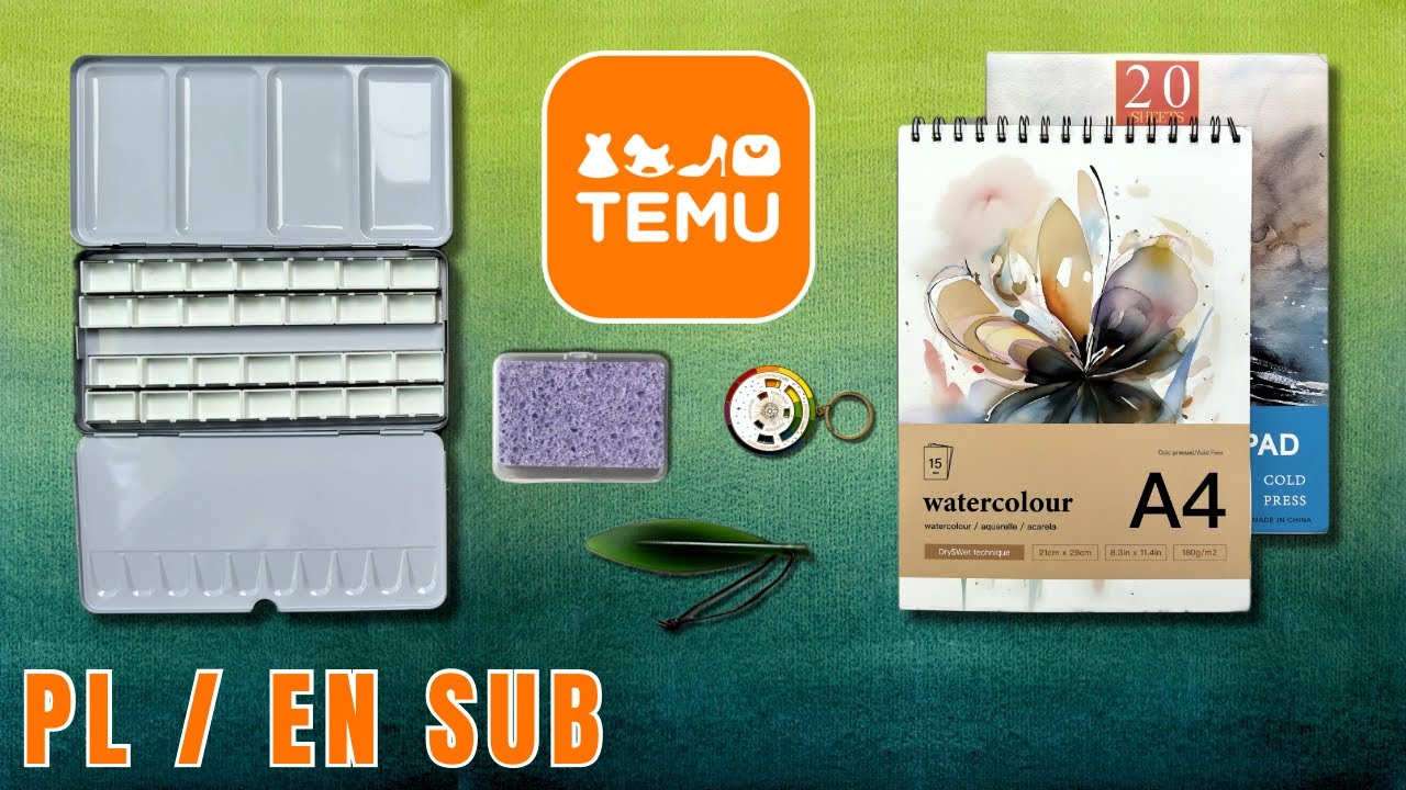 Akwarelowy Temu haul i jak malować gradienty akwarelą