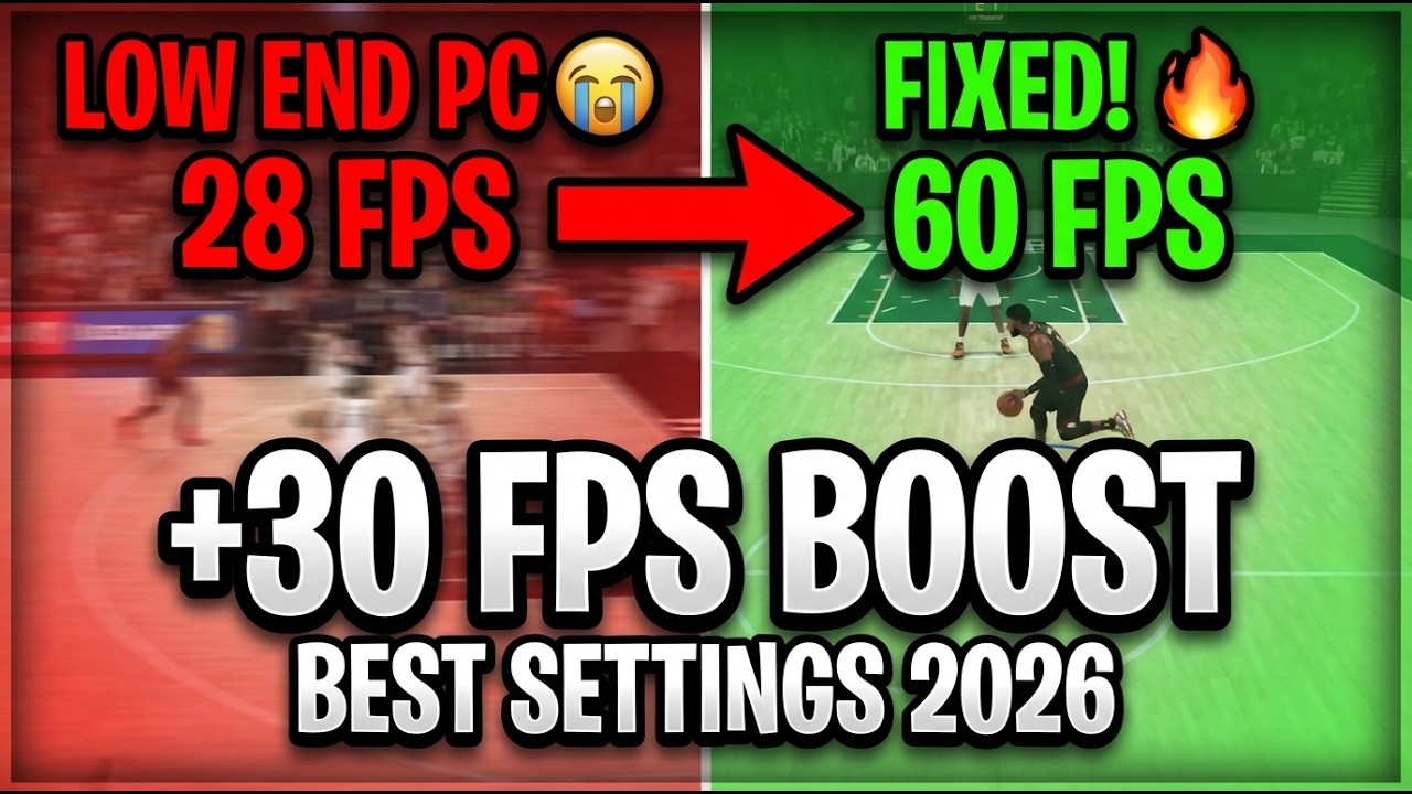 MAXIMIZE Your FPS with BEST NBA 2K26 Graphics Settings for LOW END PCs!