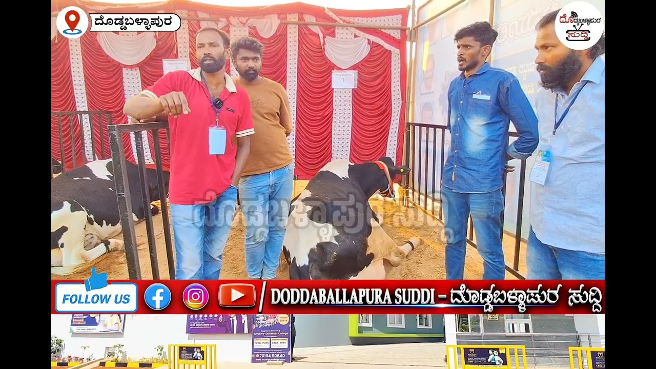 ದೊಡ್ಡಬಳ್ಳಾಪುರದ ಕೊನಘಟ್ಟ ಗ್ರಾಮದಲ್ಲಿ ನಡೆದ ಹಾಲು ಕರೆಯುವ ಸ್ಪರ್ಧೆಯಲ್ಲಿ ಆಚಾರ್ಲಹಳ್ಳಿಯ ಹೇಮಂತ್ 