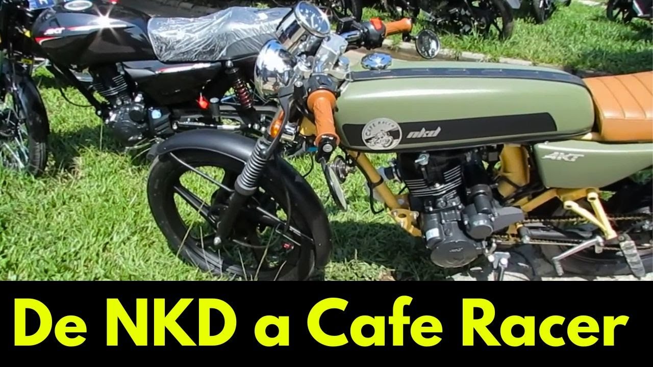 Así pasamos de una moto AKT NKD a una Cafe Racer