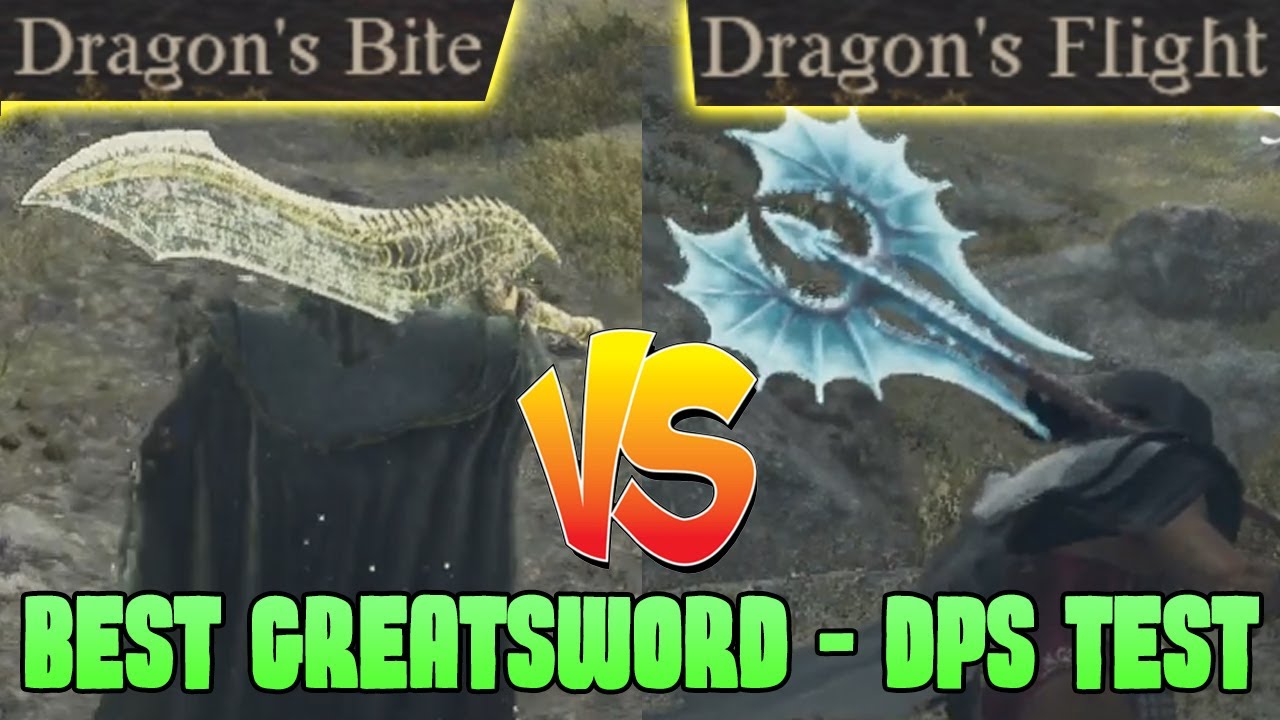 Dragon's Dogma 2 Dragon's Bite vs Dragon's Flight, Best Greatsword Warrior Highest DPS Test Weapon
