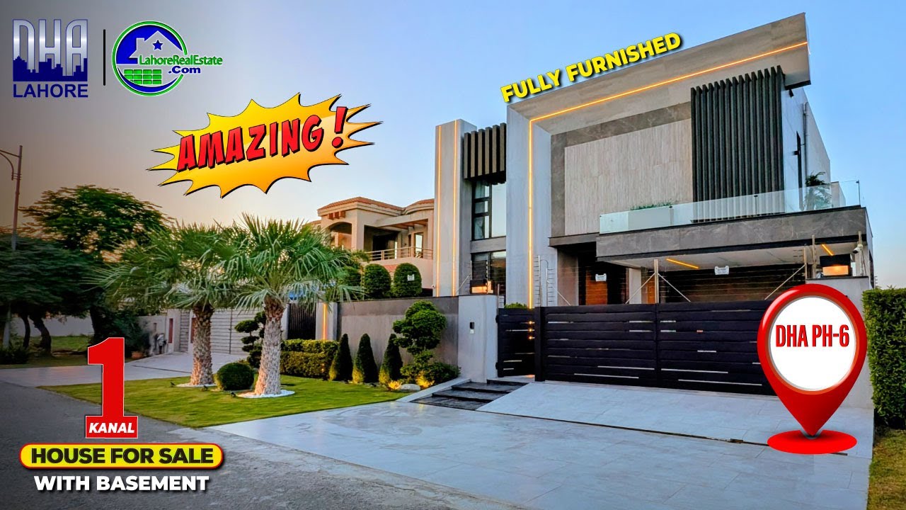 Dream Home in DHA Phase 6 Lahore | 1 Kanal Luxury House with Basement for Sale