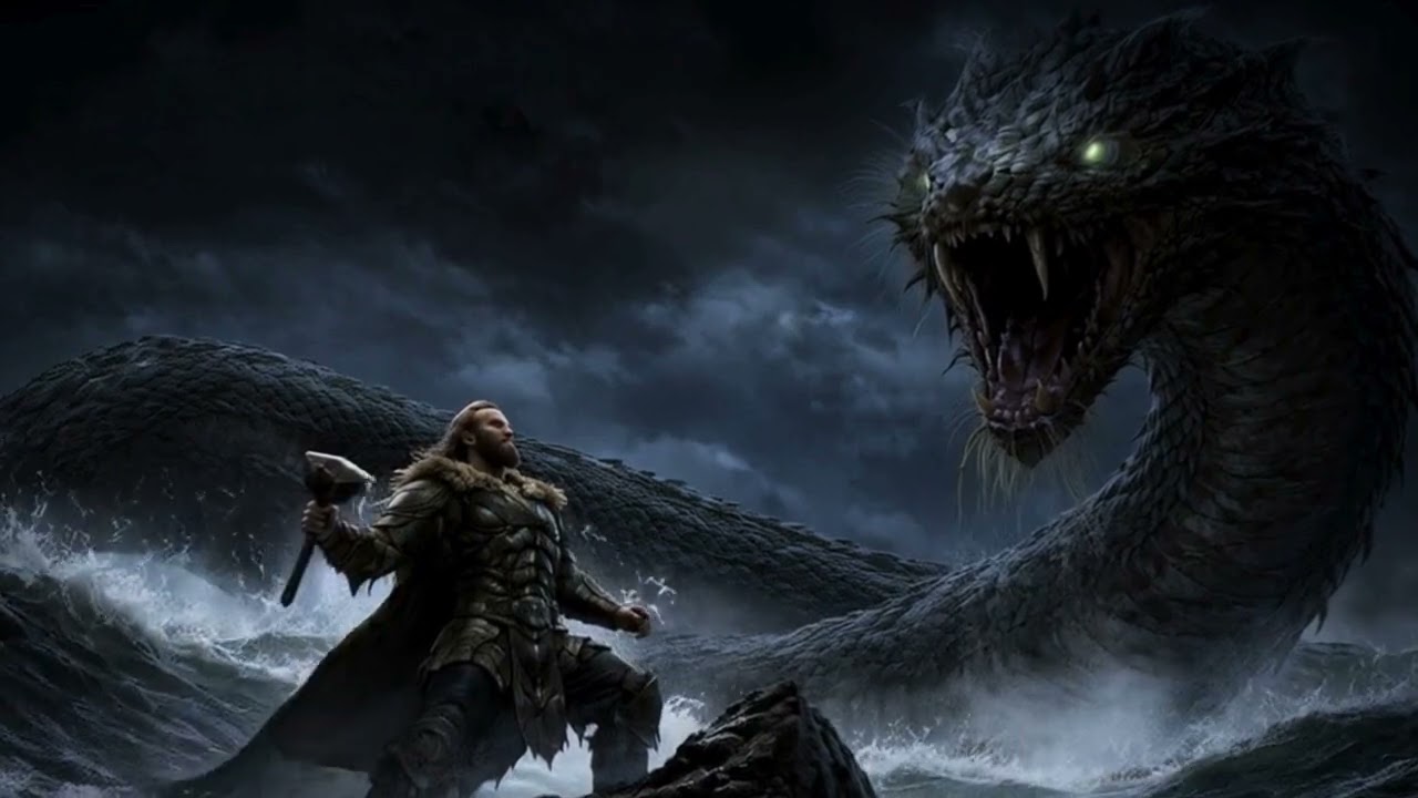 Thor and the World Serpent