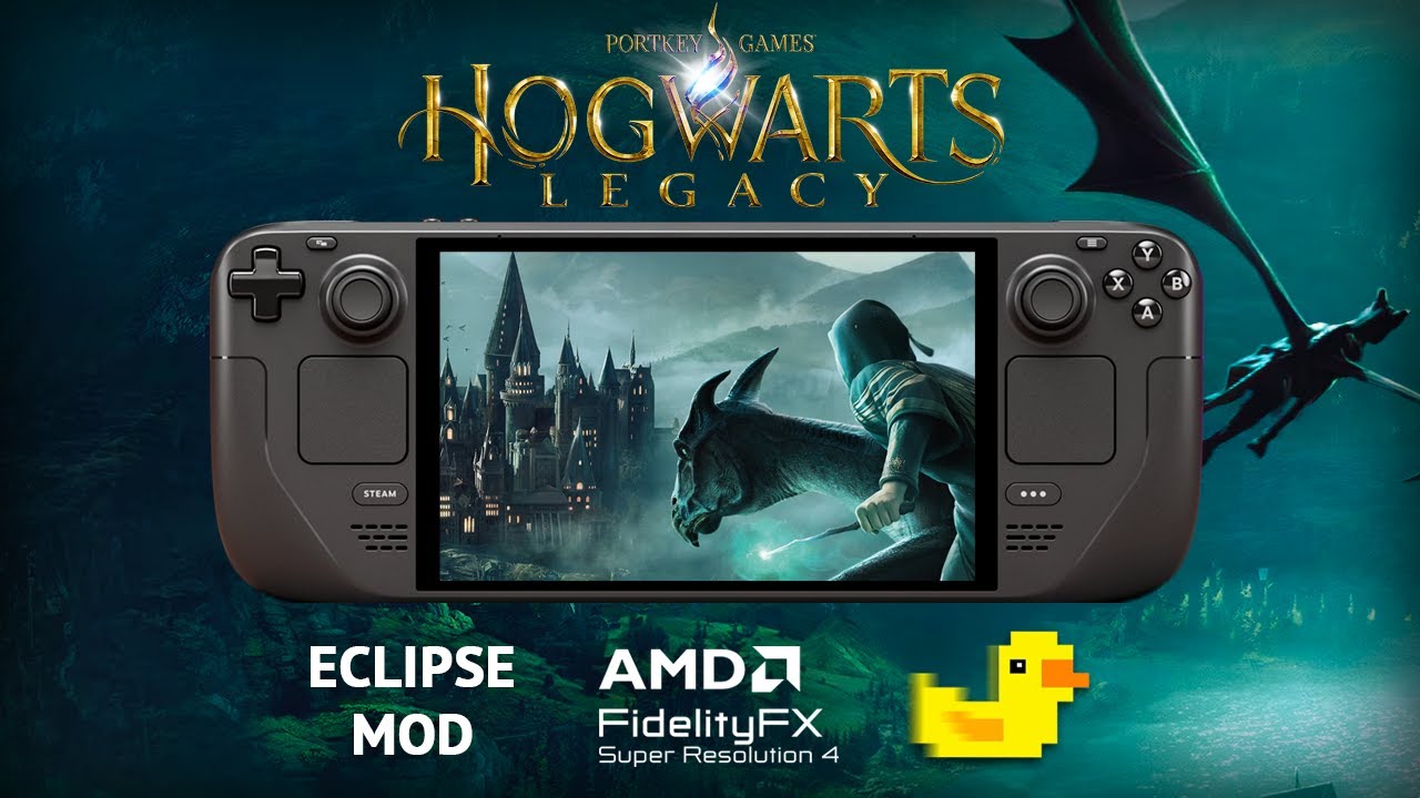 Hogwarts Legacy Steam Deck Eclipse Mod Performance Tested: FSR4 + Lossless Scaling