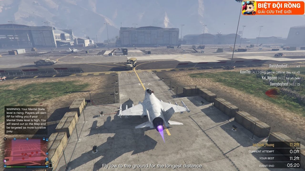 GTA 5 - Thử 1 Mình Cướp Máy Bay Quân Đội (Không Chỉnh Bất Tử)