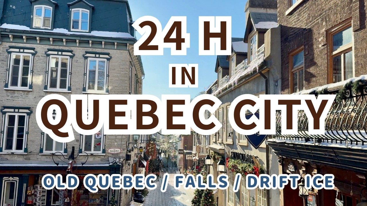 Breathtaking Winter in Quebec City : Scenic Views & Old City Walk | Canada [4K][No Talking]