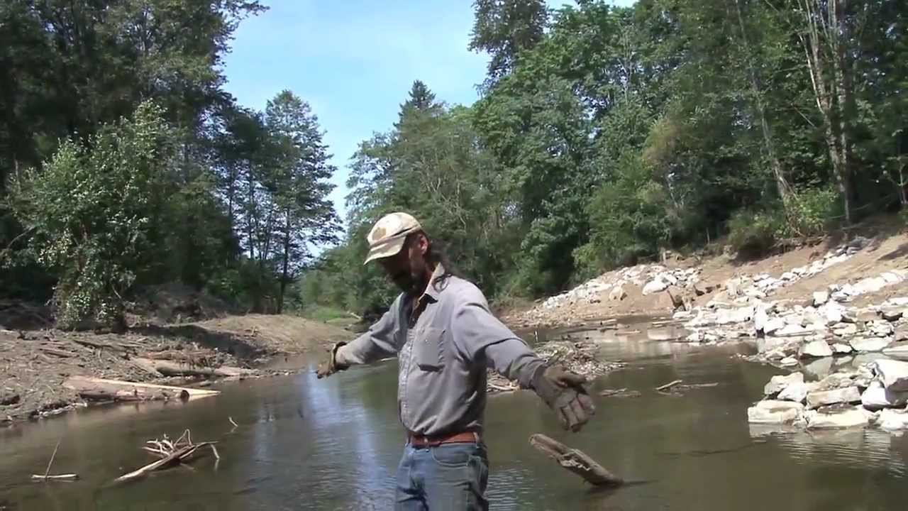 Building Weir Fields for Riverbank Stabilization -Tsolum River, Vancouver Island