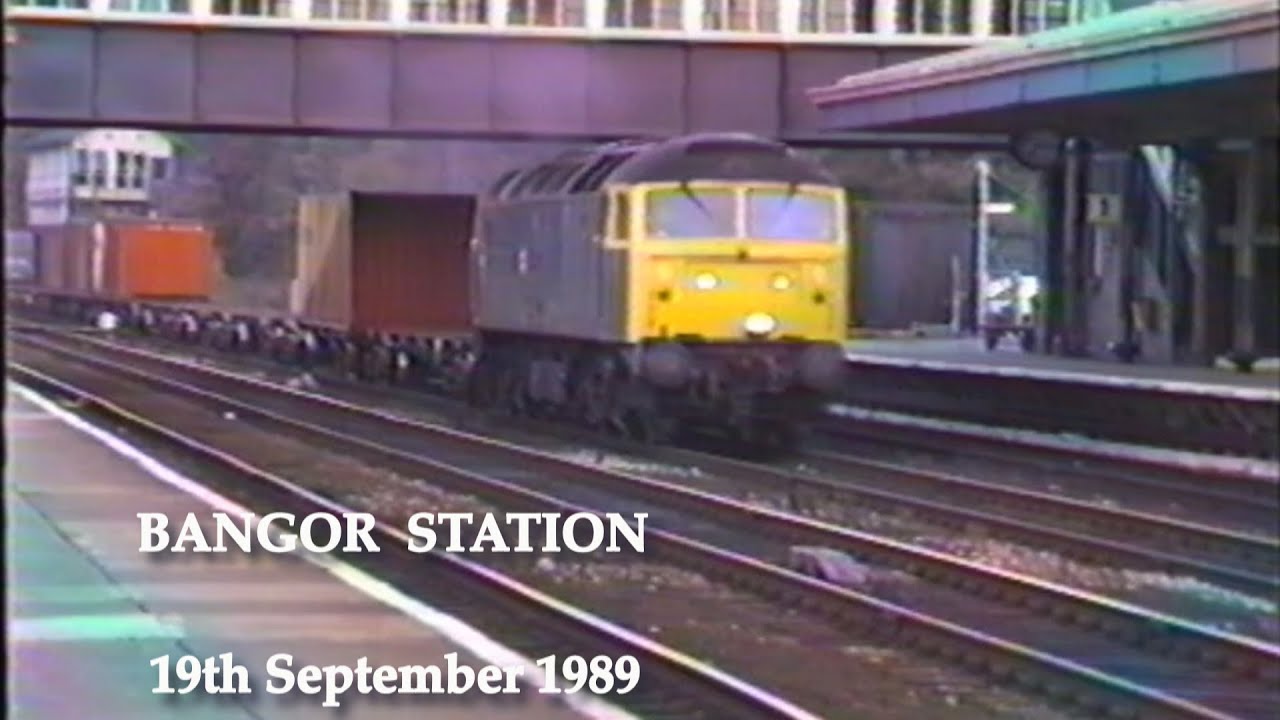 BR in the 1980s Bangor Station on 19th September 1989