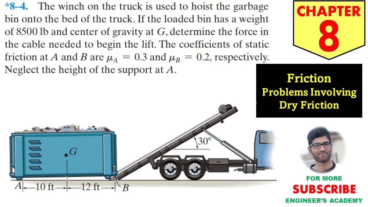8-4 Friction - Chapter 8 | Hibbeler Statics 14th ed | Engineers Academy