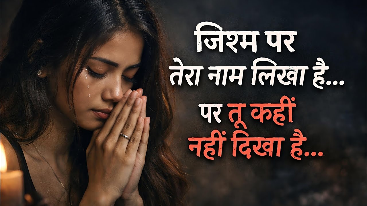 “जिस्म पर तेरा नाम लिखा लगता है…”“Jism par” theme par ek emotional, deep sad song lyrics