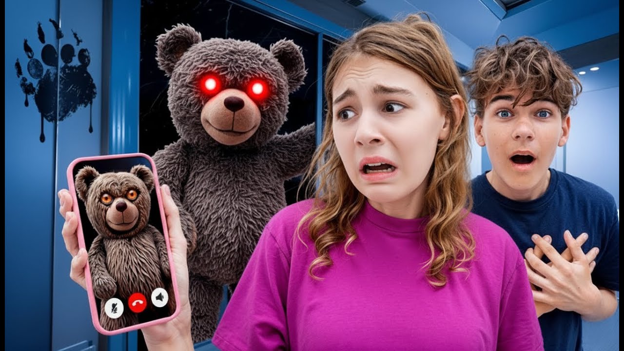 Моя плюшевая игрушка оживает! Дети, поймайте проказника-медведя!