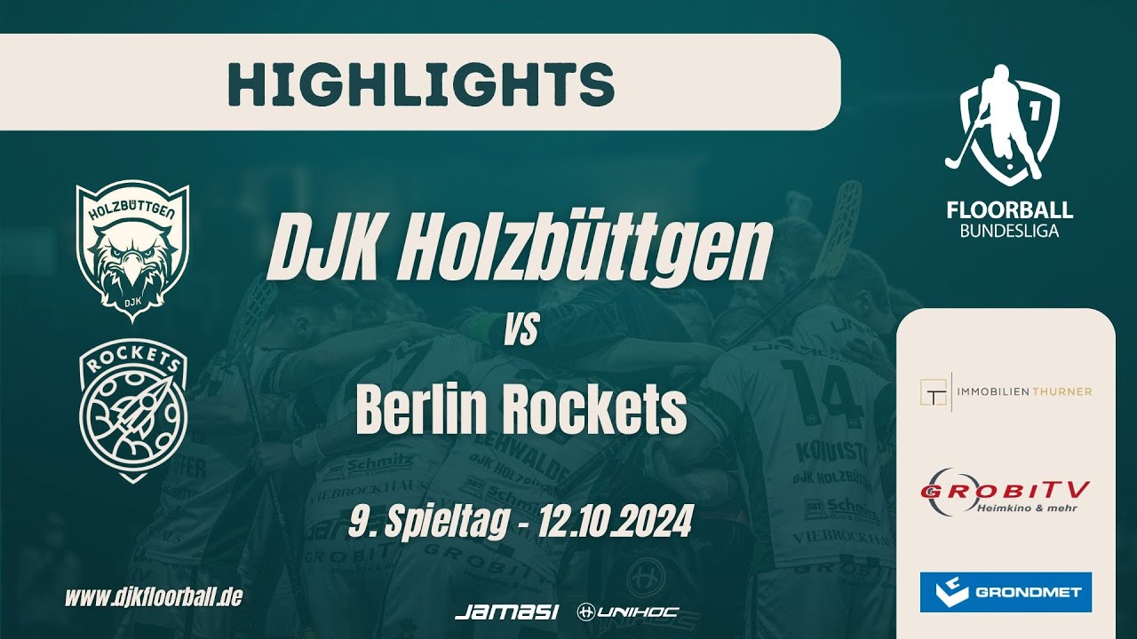 Highlights DJK Holzbüttgen vs. Berlin Rockets - 9. Spieltag Floorball Bundesliga 202425