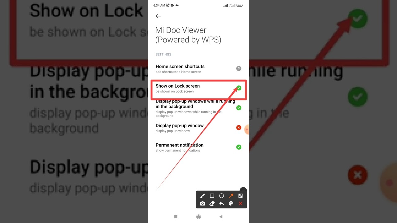 How to fix Mi Doc Views Apps show on lock screen setting