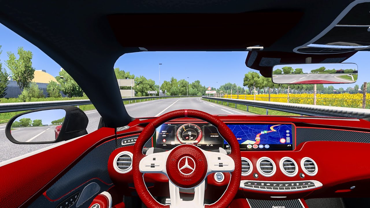 Mercedes-AMG S63 Coupe Brabus 800 [800 HP] || ETS2 Car Mod Gameplay || Euro Truck Simulator 2 1.54
