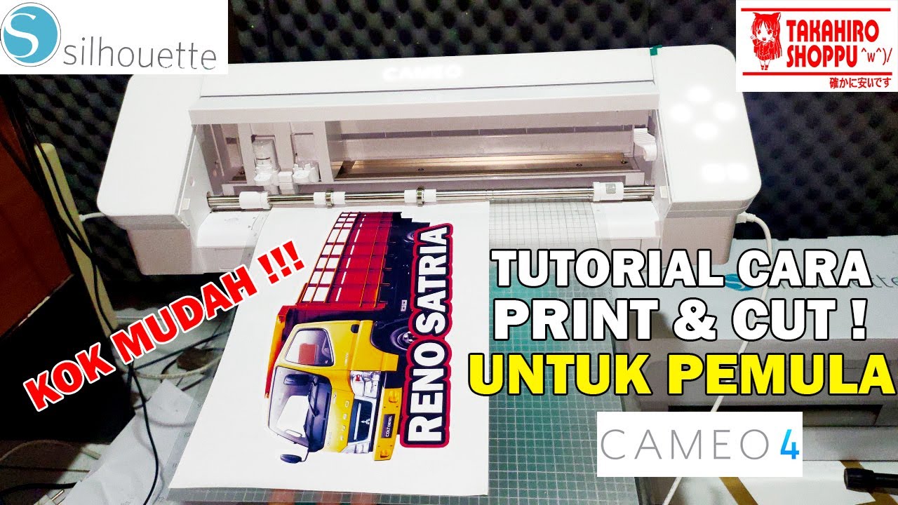 Cara PRINT AND CUT  Mesin Cutting Silhouette Cameo (UNTUK PEMULA) di Silhouette Studio