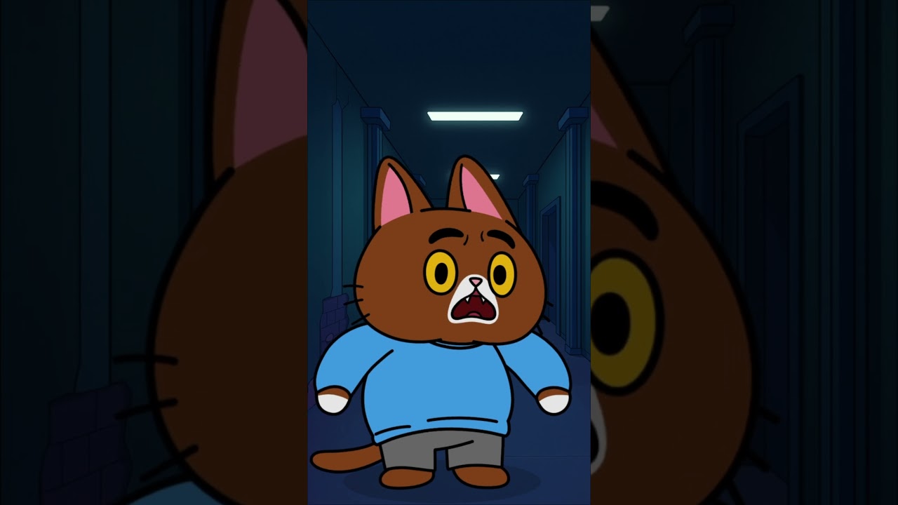 Chamaram Simba na escola de MADRUGADA!? 🌙 🤨 #simba #simbochka #arti #gatos #anima&ccedil;&atilde;o