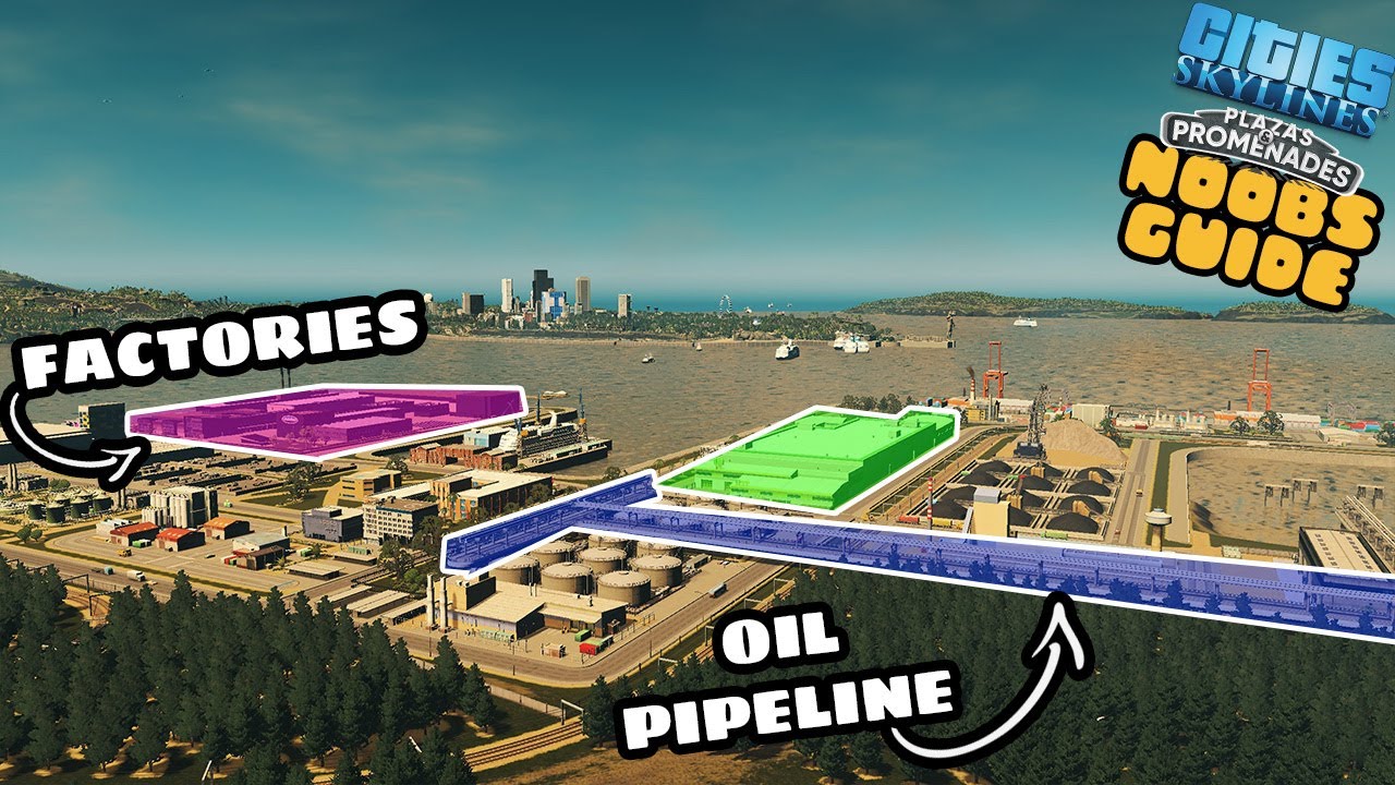 Build Your Own CUSTOM Cargo Harbor! | Cities Skylines Noobs Guide