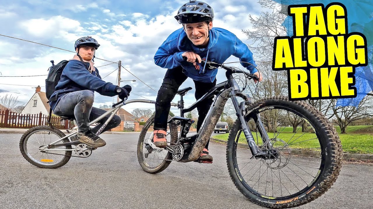 THIS MTB MODIFICATION IS RIDICULOUS - TAG ALONG BIKE