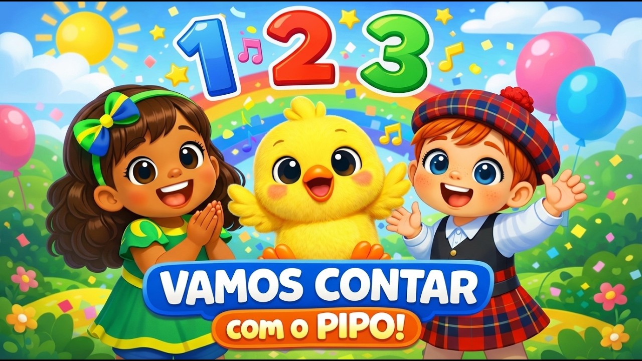Vamos contar de 1 a 10 com Pipo e seus amigos !!!!