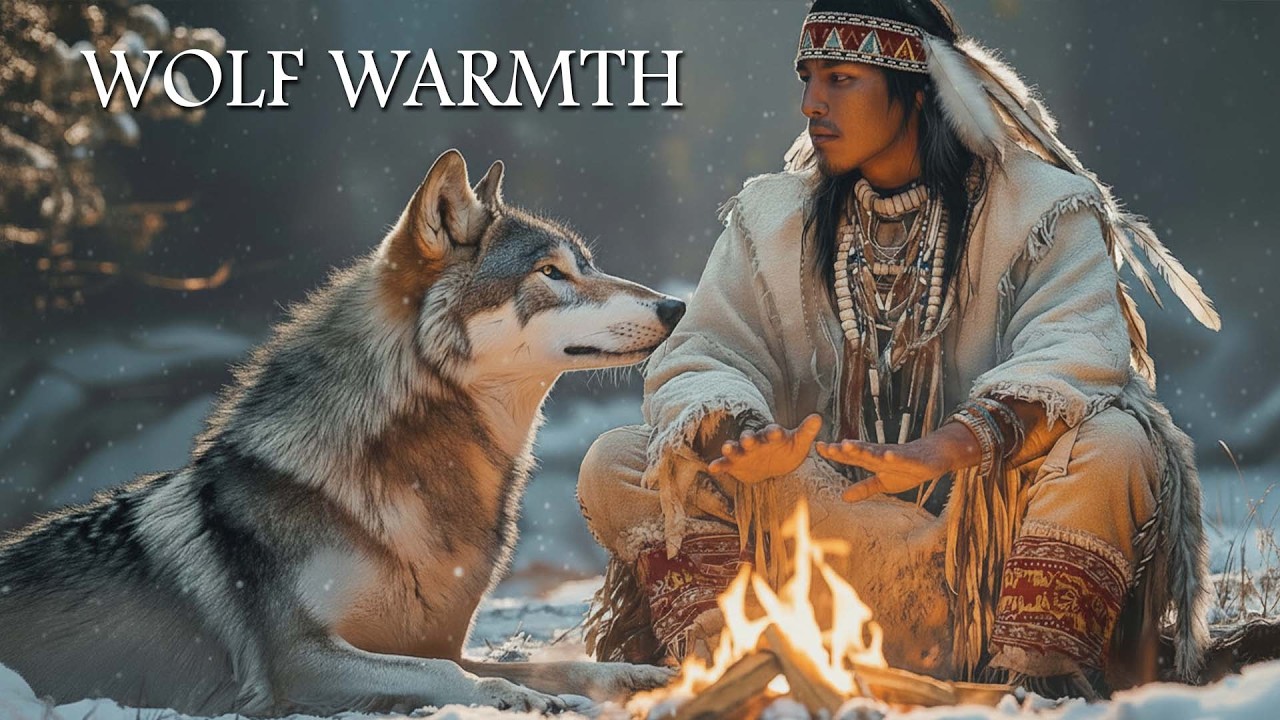 Wolf Warmth | Calm Wolf Native Flute Ambience for Meditation, Sleep & Focus