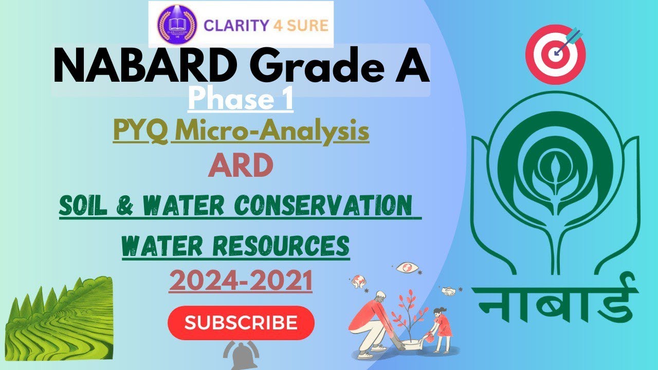 Nabard grade A Exam PYQ Analysis | Soil & Water Conservation| #nabardgradea #nabard2025