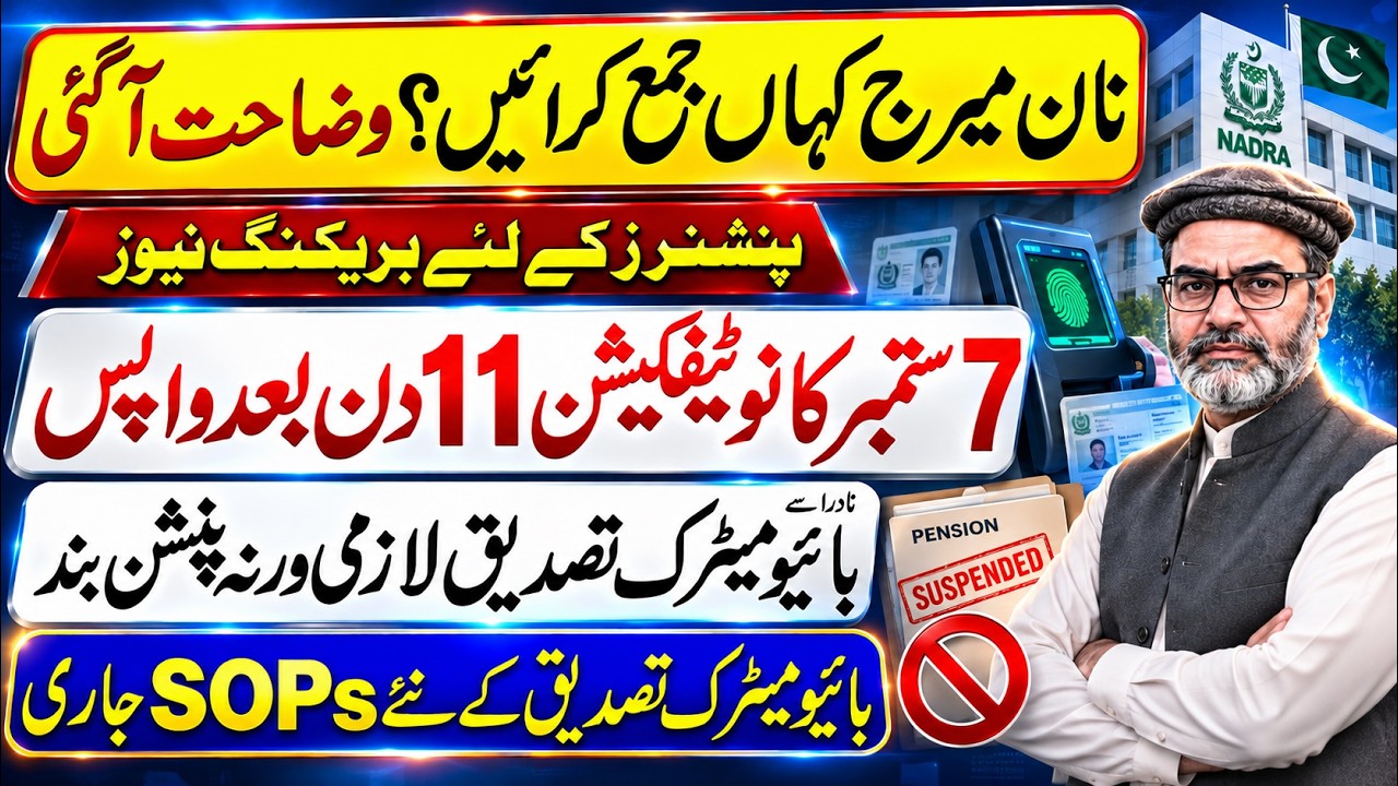 BREAKING NEWS: New SOPs Issued for Pensioners and Family Pensioners | Employees Corner PK