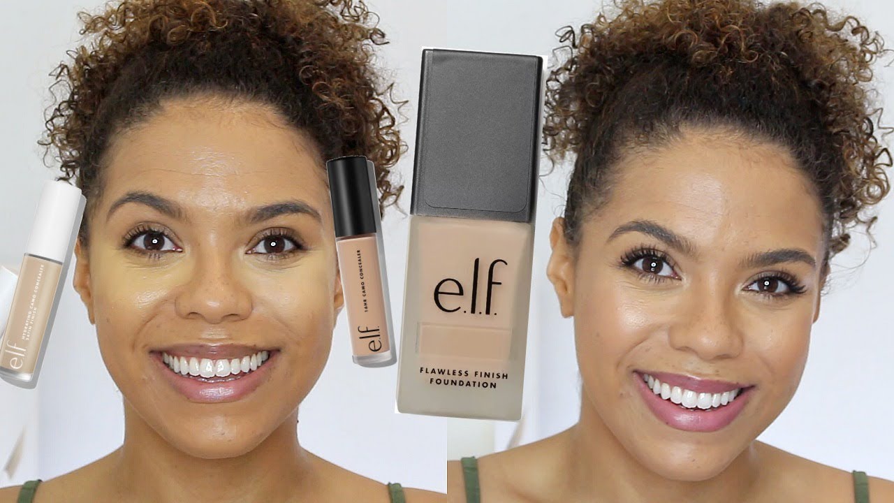 ELF Flawless Finish Foundation Wear Test + Camo Concealer Comparison!