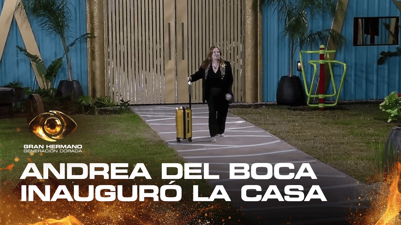 Andrea del Boca inauguró la casa de Gran Hermano: mirá su recorrida