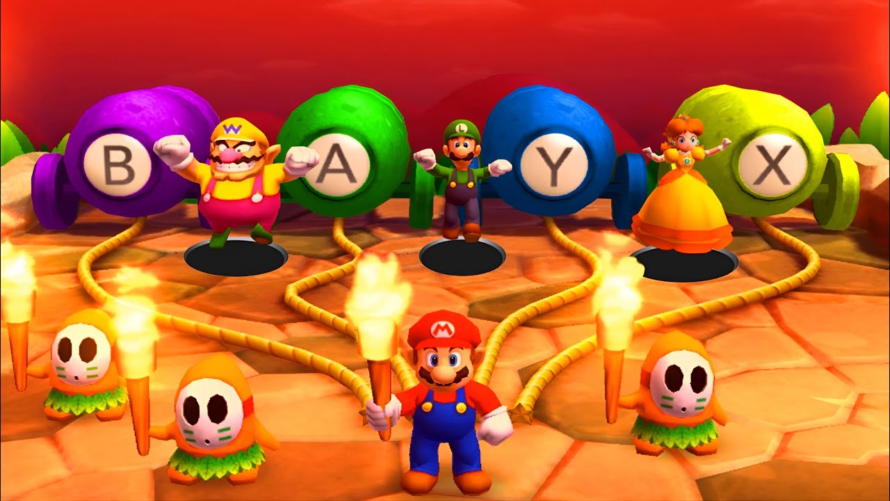【3dsマリオパーティ100ミニゲームコレクション】ミニゲームマリオVsワリオVsルイージVsデイジー(COM最強 たつじん)