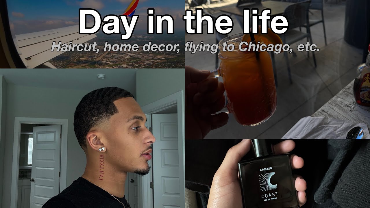 Day in the life VLOG !! Getting a haircut, decorating, flying to Chicago, etc ..