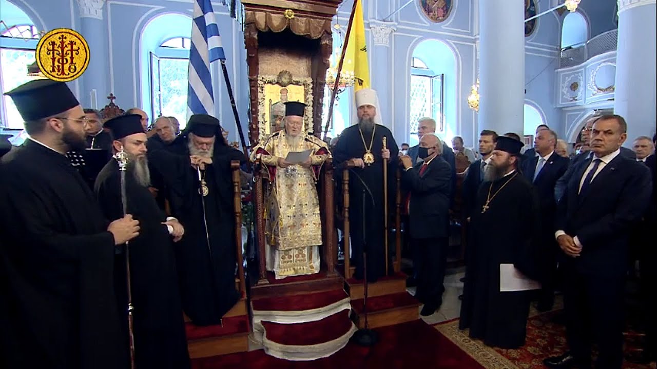 ΠΑΝΗΓΥΡΙΚΗ ΔΟΞΟΛΟΓΙΑ - ΟΙΚΟΥΜΕΝΙΚΟΣ ΠΑΤΡΙΑΡΧΗΣ ΒΑΡΘΟΛΟΜΑΙΟΣ ΚΑΙ Ο ΑΡΧΙΕΠΙΣΚΟΠΟΣ ΙΕΡΩΝΥΜΟΣ ΣΤΗΝ ΘΑΣΟ