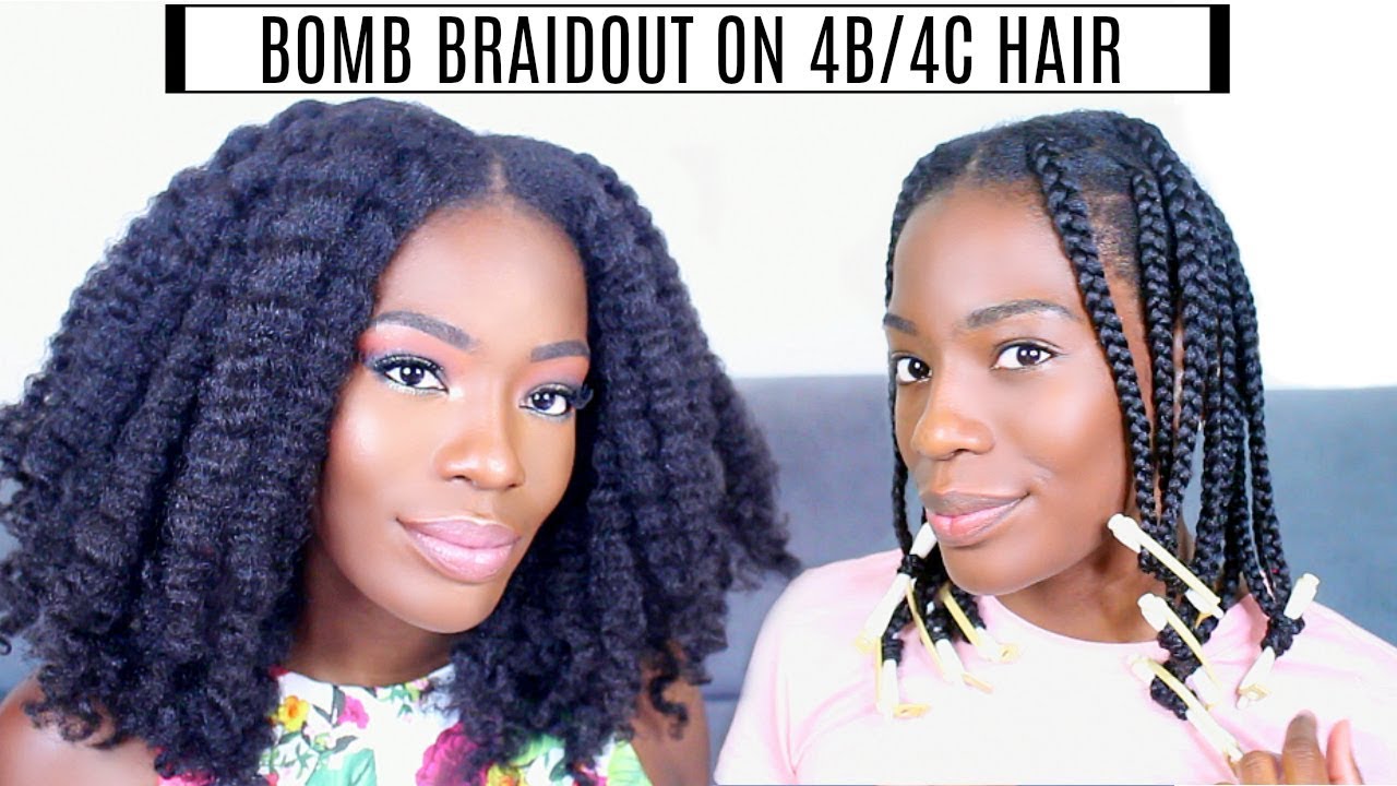How To Get A BOMB Braidout On Thick Natural Hair Type 4 (4a,4b,4c)  - TUTO BRAIDOUT CHEVEUX CRÉPUS !