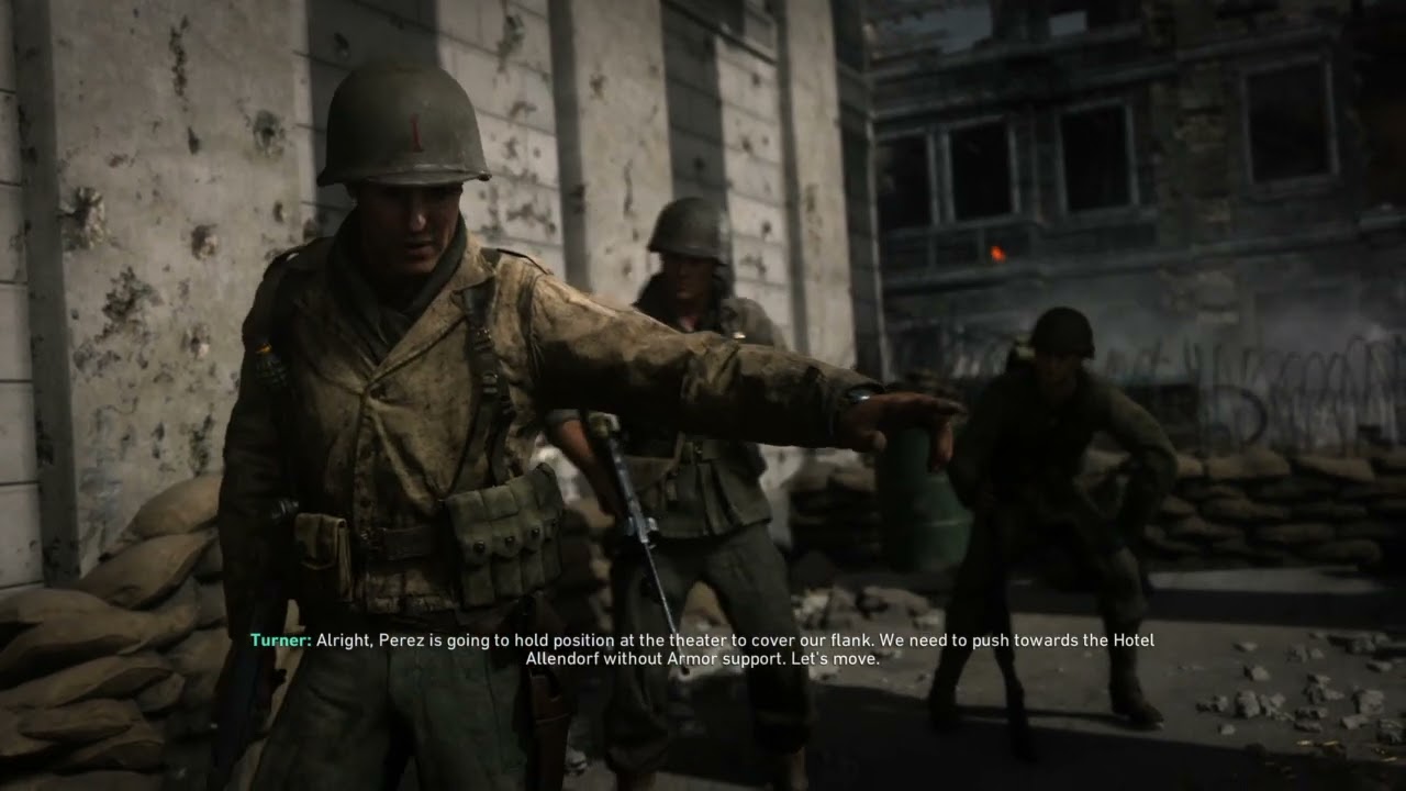 Call of Duty WWII Mission 06 | Collateral Damage | Aachen, Germany | October 18, 1944