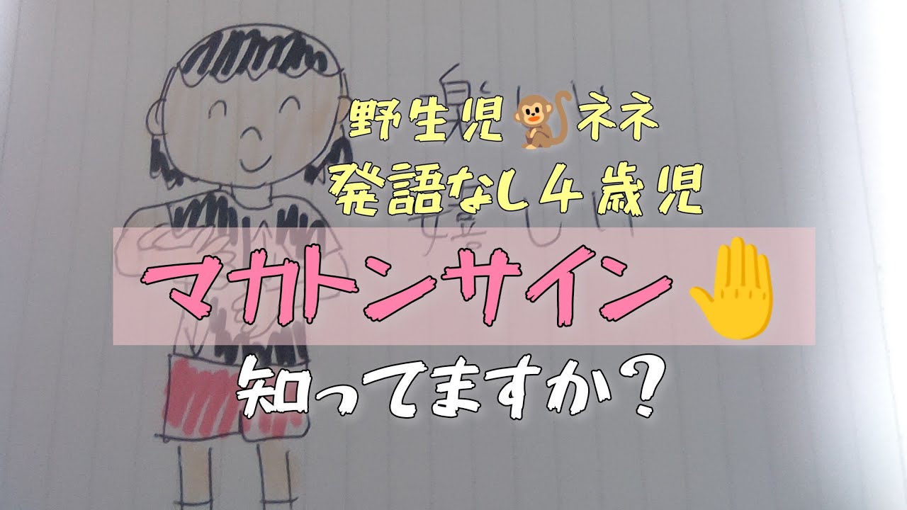発語なし４歳児ネネ👧マカトンサイン練習中👐【重度知的障害児】