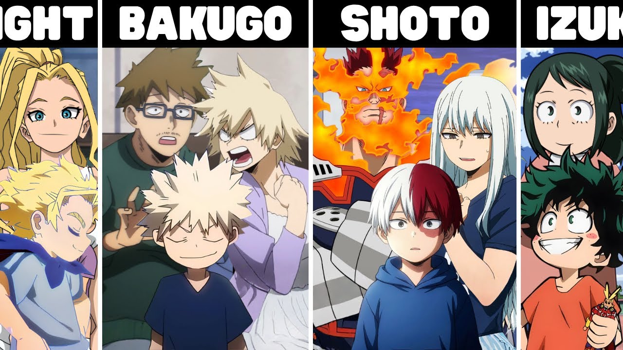 All My Hero Academia Characters And Their Parents!