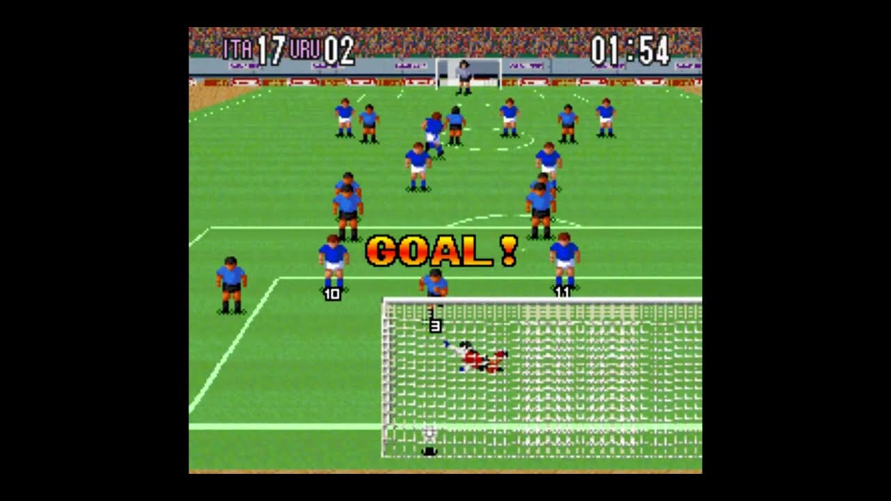 Super Soccer Italy vs Uruguay - Super Nintendo SNES
