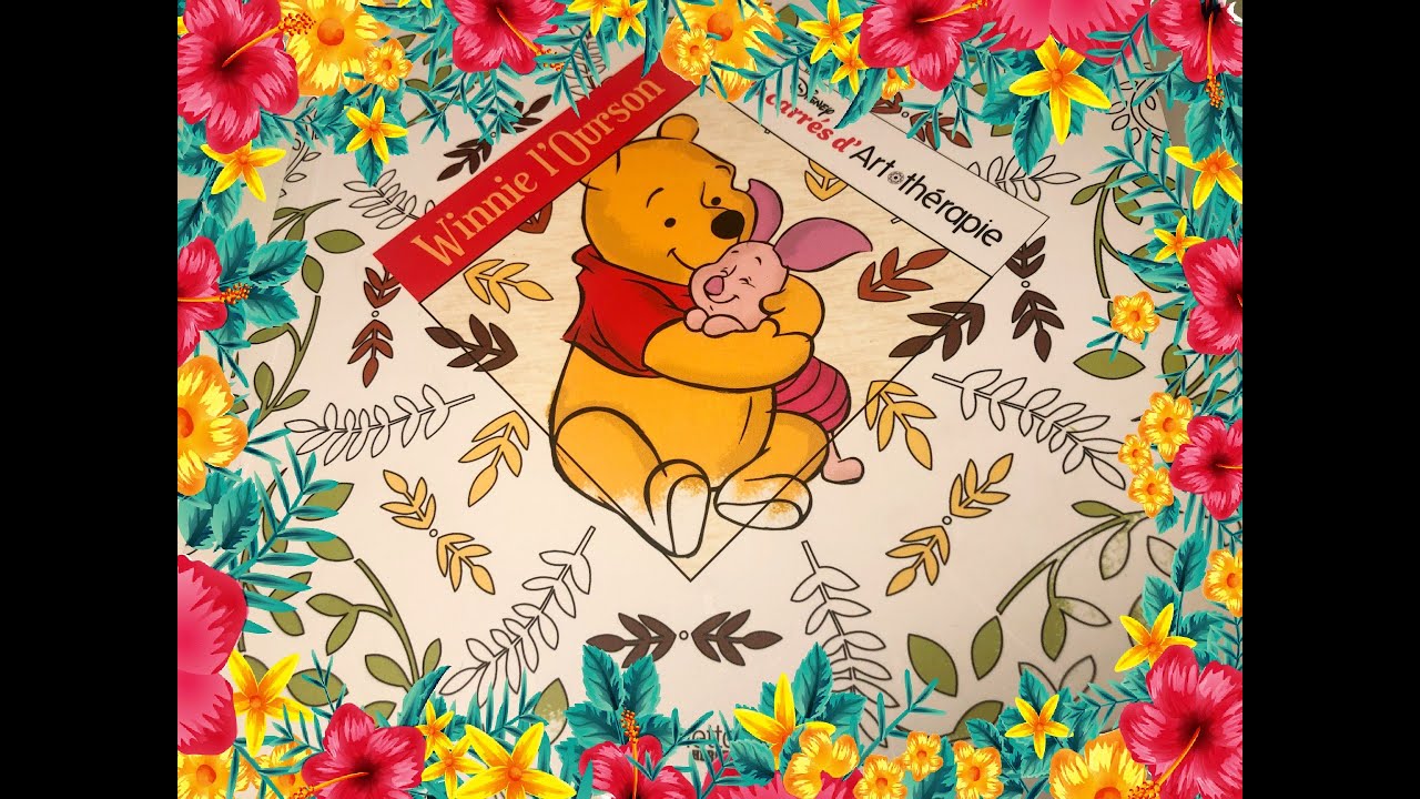 Full Flip of a Winnie the Pooh Coloring Book by Hachette Heroes (Winnie l'Ourson)