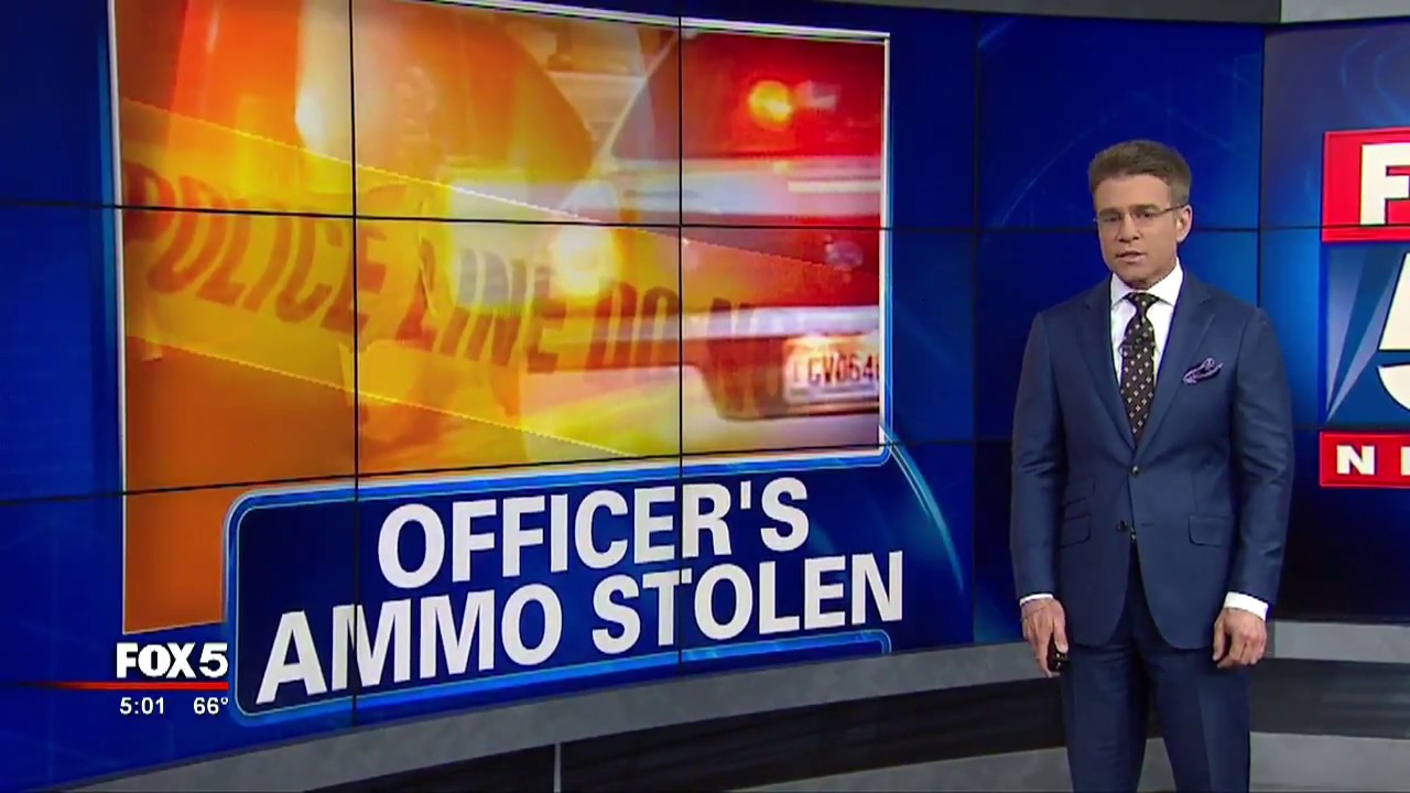 Ammo, police gear stolen from officer's vehicle